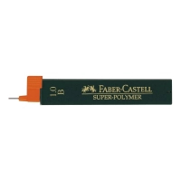 Грифель для механічного олівця Faber-Castell Super-Polymer В (діаметр 1,0 мм), 12 штук у пеналі (6055)
