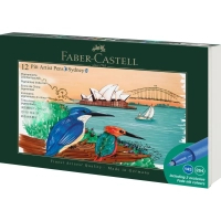 Лайнер Faber-Castell набір капілярних ручок Pitt Artist Pen Set Sydney, 12 шт (33019)