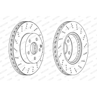 Гальмівний диск FERODO DDF1693C