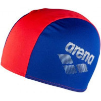 Шапка для плавання Arena Polyester II JR 002468-740 червоний, синій Діт OSFM (3468336217658)