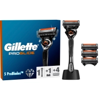 Бритва Gillette Fusion ProGlide з 4 змінними картриджами + Підставка (8700216357227)