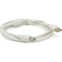 Кабель для принтера USB 2.0 AM/BM 0.8m ferrite white Voltronic (YT-AM/BM-0.8W)