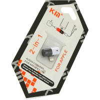 Перехідник Lightning M to 2xLightning F white-black Kin (KY-176)
