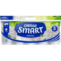 Туалетний папір Smart Tissue Essential 3 шари 10 рулонів (5944582100107)