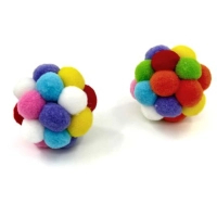 Іграшка для котів Hippie Pet М'ячики різнокольорові 6 см 2 шт (HIPCT20001-L)