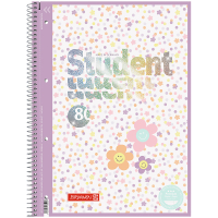 Книга записна Brunnen Коледж-блок А4 Premium Happy Hippie, лінія 80 аркушів (10-679 27 422)
