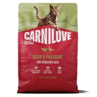 Сухий корм для кішок Carnilove Active Duck & Pheasant Sterilised 2 кг (8595602581757)