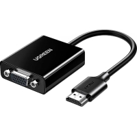 Перехідник HDMI M to VGA F 1920x1080 60Hz black Ugreen (UGR-90813)
