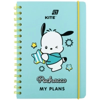 Тижневик Kite дитячий на спіралі Pochacco, тверда обкладинка (PC26-438)
