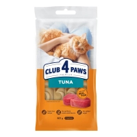 Ласощі для котів Club 4 Paws Premium Кремові з тунцем 4х15 г (4820269144781)