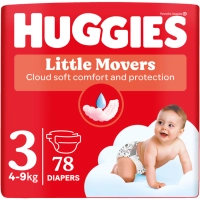 Підгузки Huggies Little Movers 3 (4-9 кг) Mega 78 шт (5029053548760)