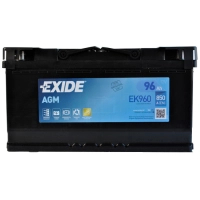 Акумулятор автомобільний EXIDE START-STOP AGM 96Ah Ев (-/+) (EK960)