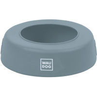 Посуд для собак WAUDOG Silicone Миска-непроливайка 1 л сіра (507911)