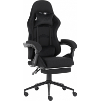Крісло ігрове GT Racer X-2324 Black Suede (X-2324 Fabric Black Suede)