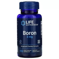 Мінерали Life Extension Бір, 3 мг, Boron, 100 вегетаріанських капсул (LEX-16611)