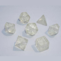 Набір кубиків для настільних ігор Games 7 Days Transparent 7 Dice Set - Colorless (g7dtran11)