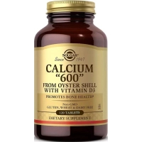 Мінерали Solgar Кальцій з черепашки устриці з вітаміном D3, 600 мг, Calcium from O (SOL00416)