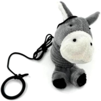 Іграшка для котів Hippie Pet Віслюк з мотузкою 14 см (HIPCT2304005-1)