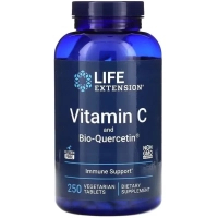 Вітамінно-мінеральний комплекс Life Extension Вітамін С та біо-Кверцетин, Vitamin C and Bio-Quercetin, 250 вегетаріа (LEX-22272)