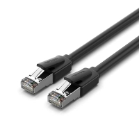 Патч-корд 8м, S/FTP cat 8 RJ-45 black Vention (IKKBK)