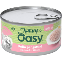 Консерви для котів OASY Wet Natury Kitten з куркою 85 г (8054329512692)