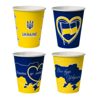 Стакани одноразові Україна PATRIOT паперові 250 мл 50 шт (CUP250PAT)