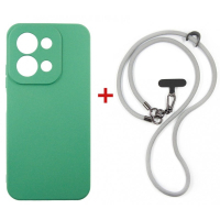 Чохол до мобільного телефона Dengos Case + Cross-body Strap Xiaomi Redmi 15C Mint+Grey (DG-KM-CCRB-49)