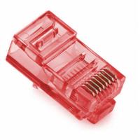 Конектор RJ45 cat.5e UTP 8P8C Red 100 шт Merlion (05357)