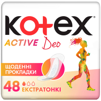 Щоденні прокладки Kotex Active Deo Extra Thin 48 шт. (5029053547886)