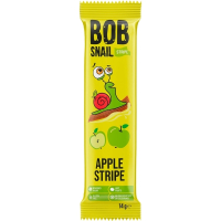 Цукерка Bob Snail Равлик Боб Яблоко страйп, 14 г (4820219344247)
