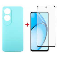 Чохол до мобільного телефона Dengos Oppo A60 Soft + glass Ice Blue (DG-KM-105)