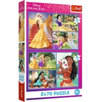 Пазл Trefl Princess Казкові дні 2x70 (5900511344400)