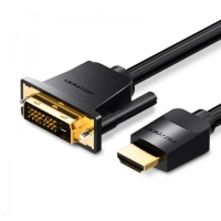 Кабель мультимедійний HDMI M to DVI M 1.0m 4K60Hz black Vention (ABFBF)