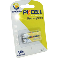 Акумулятор PkCell AAA R03 1000mAh 1.2V NiMH Rechargeable Battery, 2шт/бл (PC/AAA1000-2BR)