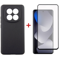 Чохол до мобільного телефона Dengos Carbon + glass Xiaomi Redmi Note 15 Black (DG-KM-185)