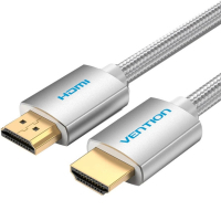 Кабель мультимедійний HDMI M to HDMI M 1.0m V2.0 4K60Hz braided aluminum alloy gray Vention (AABIF)