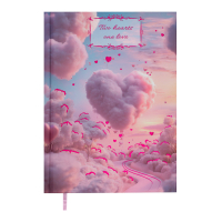 Тижневик Buromax недатований поліграфічний ROMANTIC, A5, блакитний, 336 сторінок (BM.20400-14)