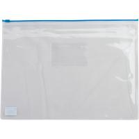 Папка на блискавці Buromax А4, plastic zipper blue (BM.3946-02)