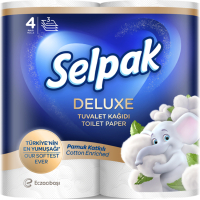 Туалетний папір Selpak Deluxe 3 шари 4 рулони (8690530046566)