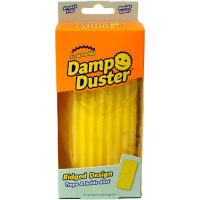 Губка для прибирання Scrub Daddy Damp Duster Для пилу Жовта (5060481022774/5060481023795)