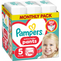 Підгузки Pampers Active Baby Pants Розмір 5 (11-17 кг) 136 шт (8006530305679)