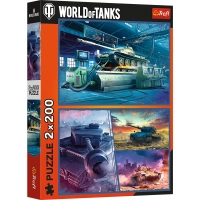 Пазл Trefl WARGAMING Бронетанкова місія 2х200 елементів (5900511133462)