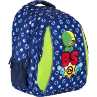 Рюкзак шкільний BS AB320 Leon 39х28х15 см синій (502021015)