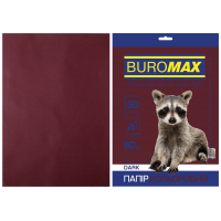 Папір Buromax А4, 80g, DARK brown, 50sh (BM.2721450-25)