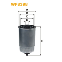 Фільтр паливний Wixfiltron WF8398