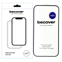 Скло захисне BeCover Apple iPhone 15 Plus 10D Black (711330)