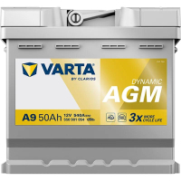 Акумулятор автомобільний Varta Silver Dynamic AGM 50Ah Ев (-/+) (550901054)