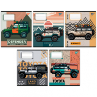 Зошит Yes Off road vehicle А5 36 аркушів клітинка (767335)