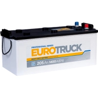 Акумулятор автомобільний EUROTRUCK 6СТ-205АЗ (3) (B) 1400А 12V (E)