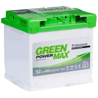 Акумулятор автомобільний GREEN POWER MAX 52Ah Ев (-/+) (000022374)